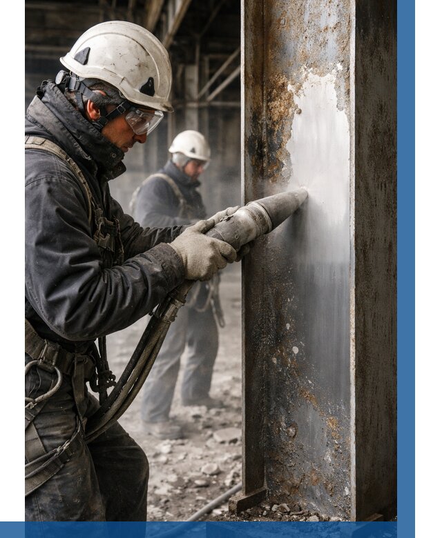 Удаление старой краски с металла в Сургуте от 460 р. | ВЫСОТНИК-Срг