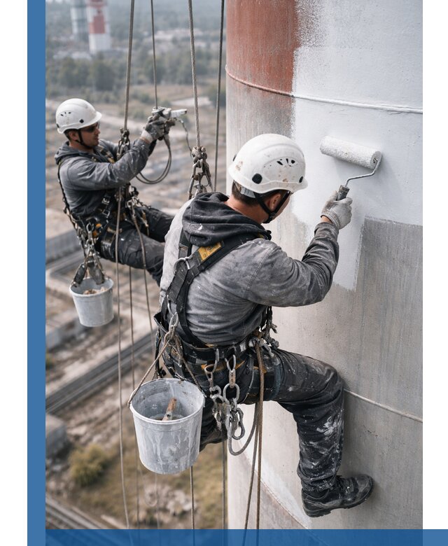 Покраска дымовых труб в Сургуте: антикоррозийная защита и восстановление