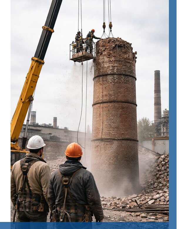 Демонтаж дымовой трубы в Сургуте от 91998 р. | ВЫСОТНИК-Срг, смета