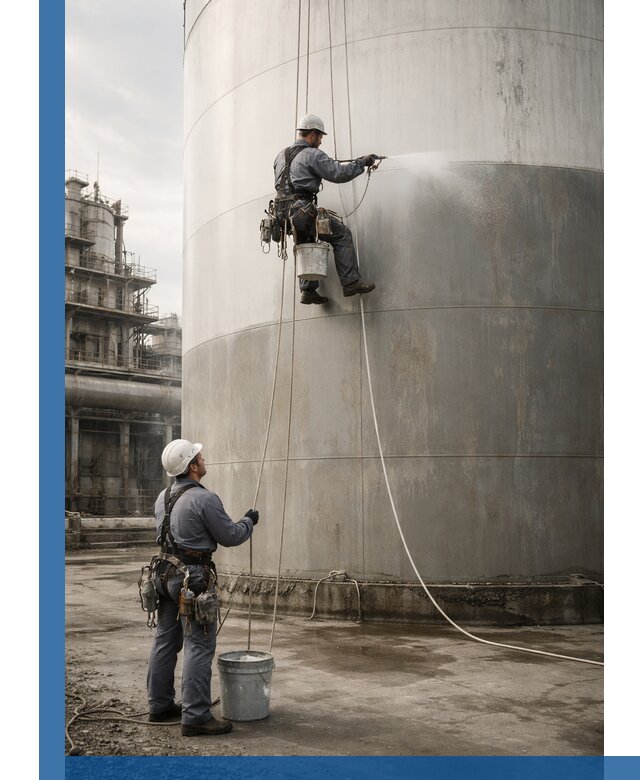 Покраска стальных резервуаров и емкостей в Сургуте профессионально