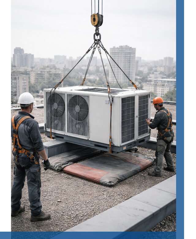 Подъем груза на крышу в Сургуте от 5111 р. | ВЫСОТНИК-Срг заказать