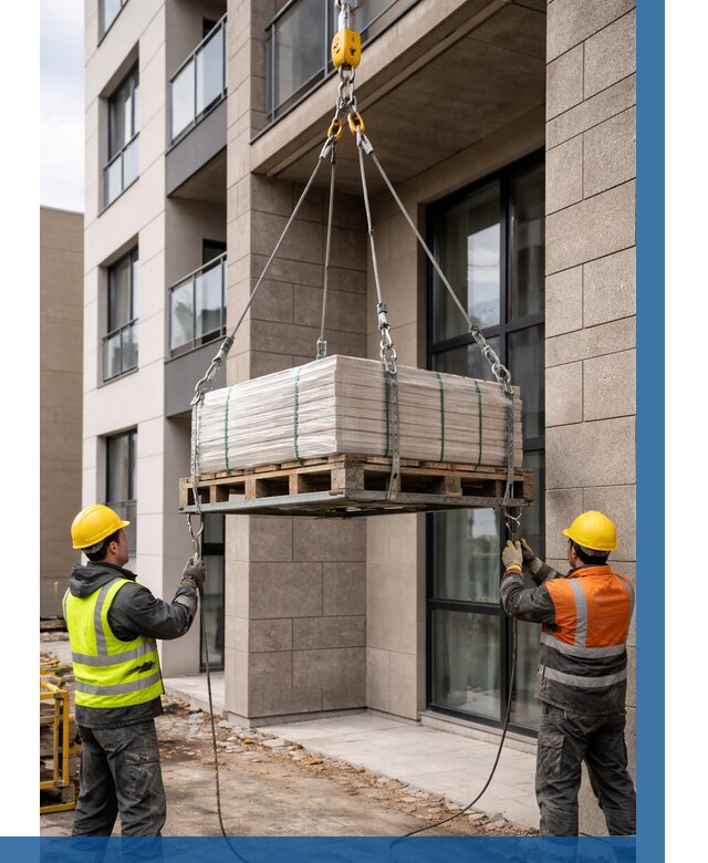 Подъем керамогранита на этаж в Сургуте от 3578 р. | ВЫСОТНИК-Срг