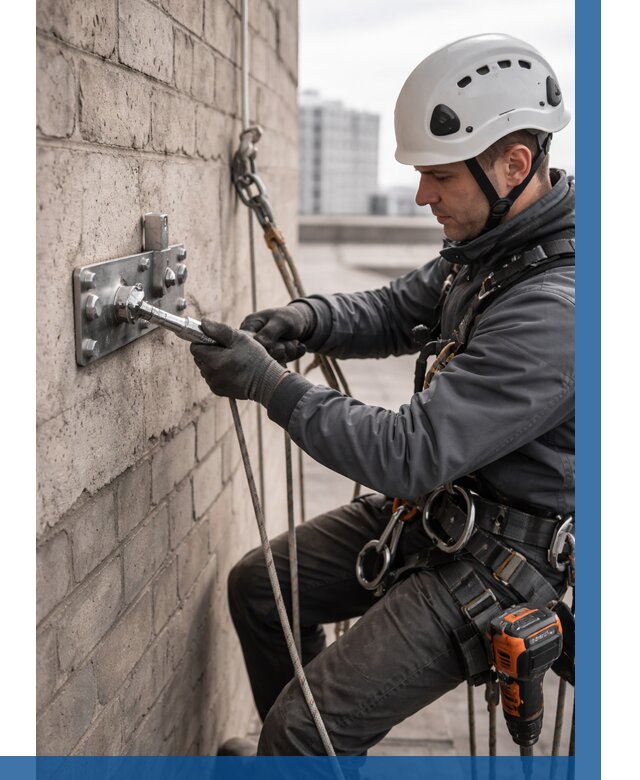 Установка анкерных точек в Сургуте от 3578 р. | ВЫСОТНИК-Срг